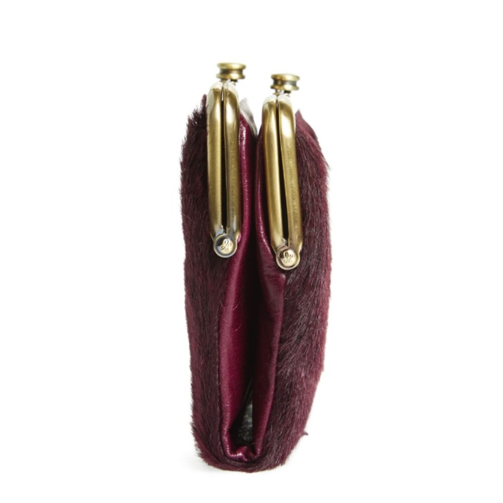 NWT HOBO Lauren Calf Hair Leather Wallet - Picture 7 of 8